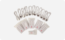 Set of Rocket Drones classroom battery chargers and USB wall plugs for charging multiple drone batteries simultaneously.